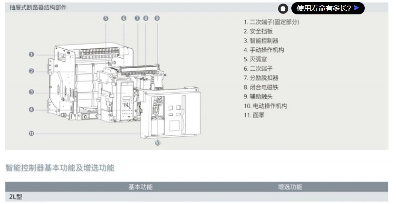电科北方智能型框架万能断路器CEW3-1600/3 630A