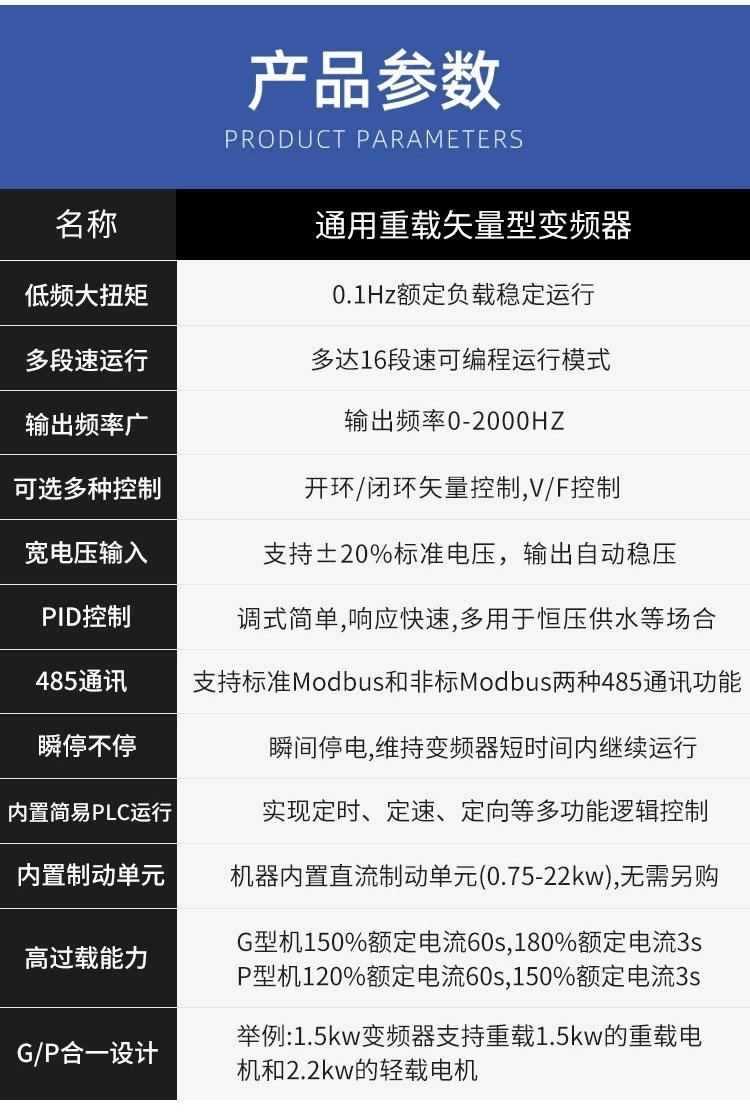 台达重载矢量变频器VFD-B系列VFD022B43B 2.2kW/460V