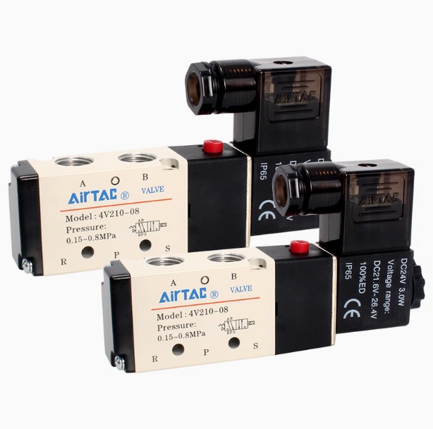亚德客AirTac电磁阀4V210-08电压AC220V 